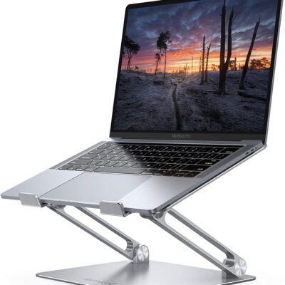 Laptop Stand Riser Portable – Compatible with Macbook , Dell XPS, HP (10-17”) – Silver