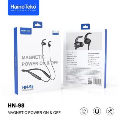 HAINO TEKO Neck Band – Magnetic Power On & Off HN98 | Lightweight and Convenient | Wireless Bluetooth Headphones