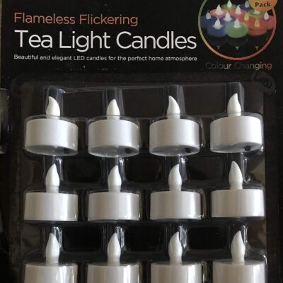 Rechargeable LED Flickering Flameless Tealight Candles Lights with Frosted Cups Charging Base Yellow Light,12 Pieces/Set