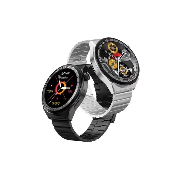 Telzeal T-Fashion Smartwatch with 4 Straps | Round shape with large 1.5 inch HD Display