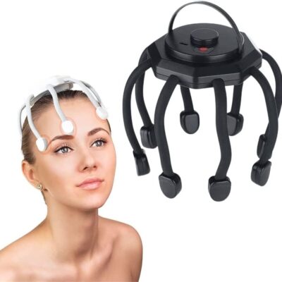 Ultra Scalp Massager, Electric Head Massager with 3 Modes, 360 Degree Head Massager, for Deep Relaxation and Stress Relief (Black)