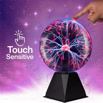 Magic Glass Plasma Ball Sphere Lightning Party Lamp Light Touch Sensitive Nebula Sphere Globe Novelty (482A)